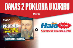 DANAS U KURIRU DVA POKLONA: Nostradamus prorok - jedan jedini u istoriji sveta i specijal Halo oglasi