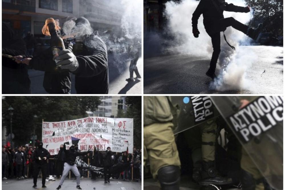 ATINA U PLAMENU: Masovne demonstracije zbog ubistva tinejdžera, napadnuta i specijalna policija (VIDEO)
