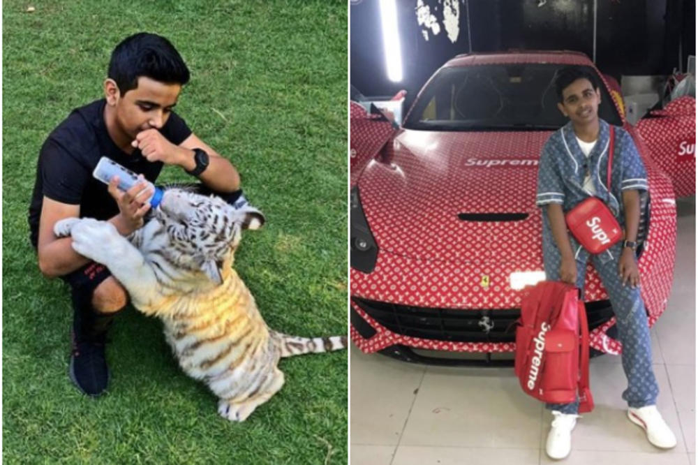 OVAKO ŽIVI NAJBOGATIJI TINEJDŽER (16) U DUBAIJU: Ima privatni zoo-vrt sa 500 životinja, kolekciju patika od milion dolara, a evo šta kaže poznatima koji hoće da ga posete! (FOTO)