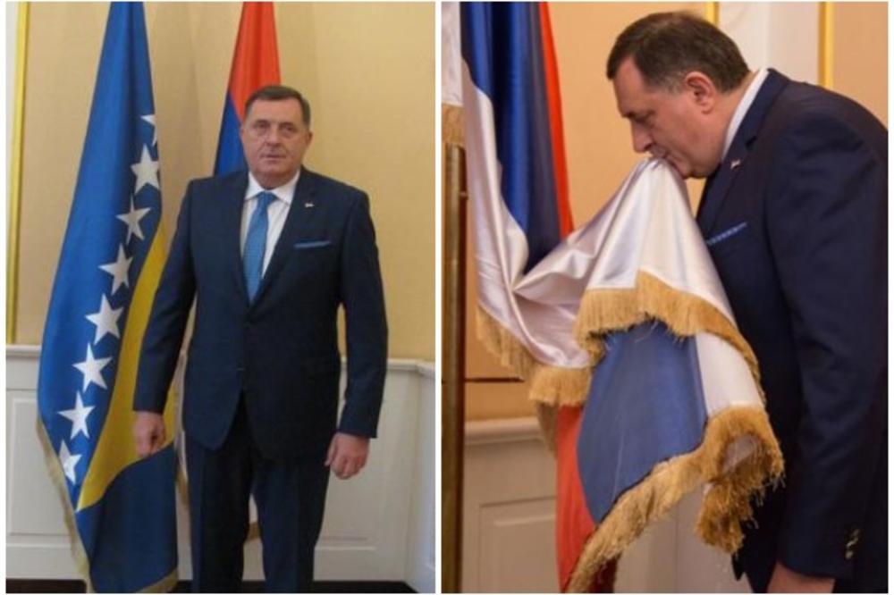 KOMŠIĆ PODMEĆE DODIKU DA JE TRAŽIO UKLANJANJE ZASTAVE BIH: Komšić brani zastavu BiH, koja nije sporna, a ćuti o postavljanju srpske zastave, koju Dodik ljubi!