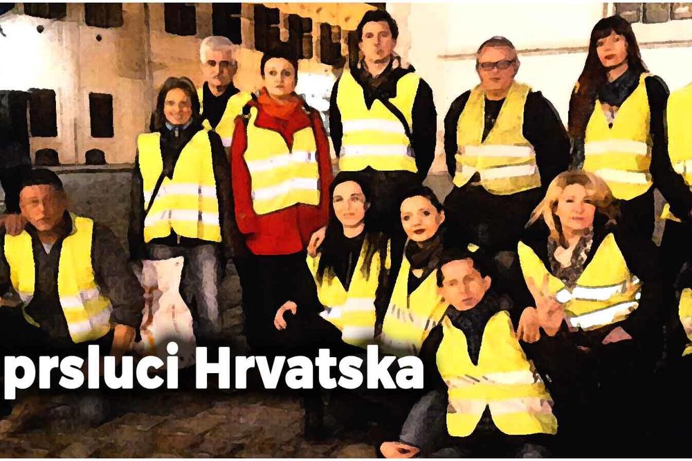 HRVATSKA DOBILA SVOJE ŽUTE PRSLUKE: Već ih ima 10.000 i najavljuju proteste za subotu!