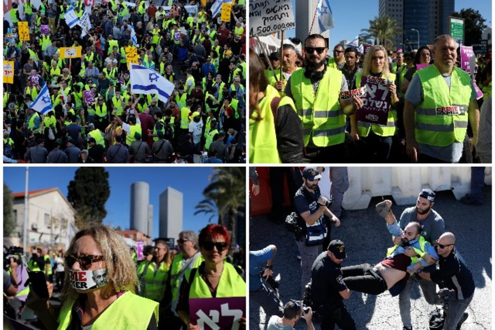 PROTEST ŽUTIH PRSLUKA U TEL AVIVU: Prozivaju Netanijahua i traže zaustavljanje rasta cena (FOTO)