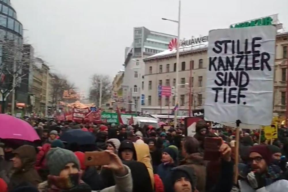 PROTESTI U BEČU: 17.000 Austrijanaca demonstriralo protiv politike vlade kancelara Sebastijana Kurca! (VIDEO, FOTO)