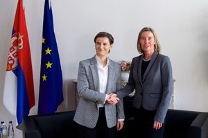 BRNABIĆ SE SASTALA SA MOGERINIJEVOM: Premijerka u Briselu razgovaraće i sa drugim visokim zvaničnicima EU
