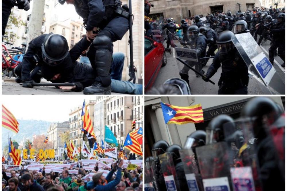 GORI BARSELONA: Hiljade protestuju zbog dolaska španskog premijera! Na ulicama besni ulični rat (FOTO, VIDEO)