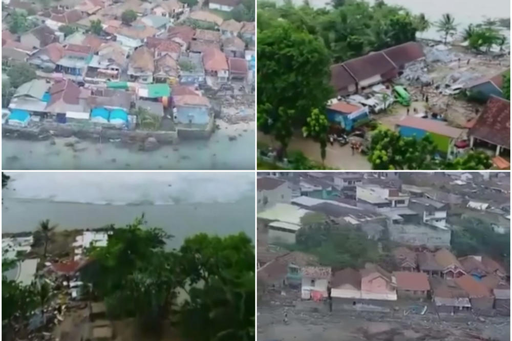 SNIMAK DRONOM OTKRIO RAZMERE KATASTROFE: Cunami ostavio pustoš, potpuno uništena i popularna letovališta (VIDEO)