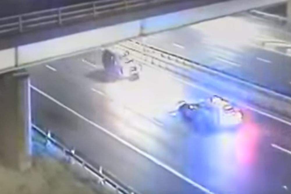 BRZA I NEMILOSRDNA REAKCIJA: Pogledajte kako je policija zaustavila pijanog vozača na auto-putu (VIDEO)