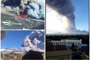 KATASTROFA! ETNA KLIZI PREMA MORU: Ljudi u panici, gledaju kako vulkan puca i preti da sprži sve pred sobom! (VIDEO)