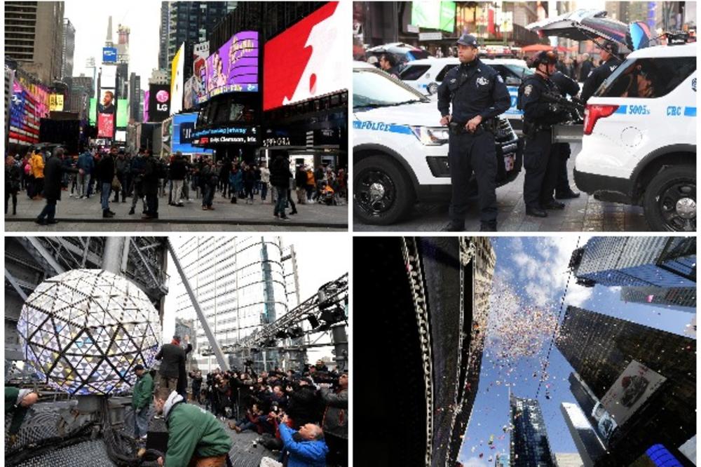 NEVIĐENE MERE BEZBEDNOSTI ZA DOČEK U NJUJORKU: Duge cevi na Tajm skveru, 7.000 policajaca čuva red! Očekuju 2 MILIONA ljudi, sve nadgleda POLICIJSKI DRON! (FOTO)