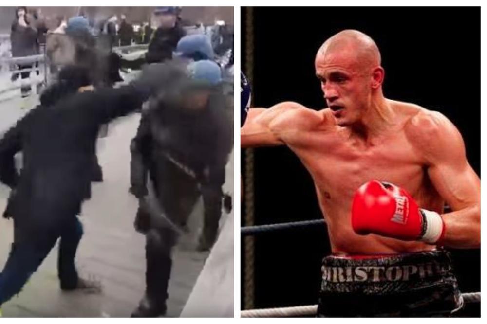POSTAO JE ZVEZDA PROTESTA ŽUTIH PRSLUKA, A VEĆ JUTROS UHAPŠEN: Muškarac koji je golim rukama pobedio pendreke je bokser! Njegovo zatvaranje je pokrenulo lavinu (VIDEO)