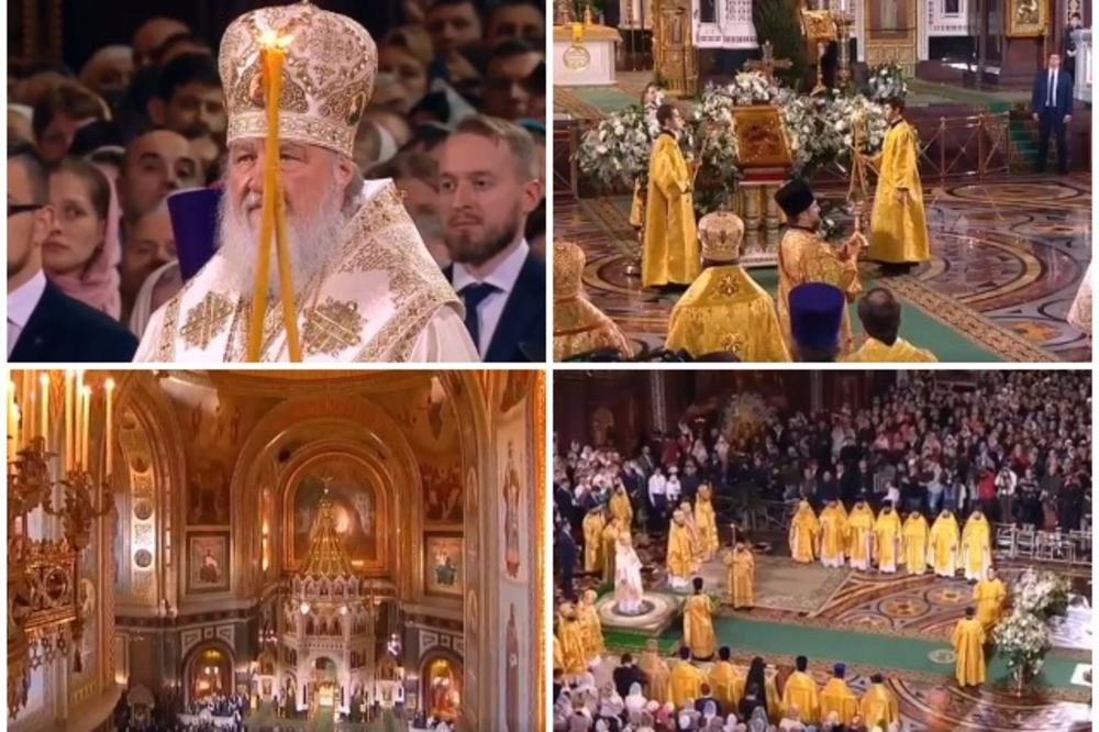 BOŽIĆNA LITURGIJA U MOSKVI: Patrijarh Kiril u poslanici pozvao vernike da jačaju veru i ne gube nadu (VIDEO)