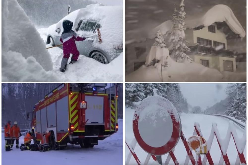 BELI PAKAO! LAVINE ZATRPALE AUSTRIJU: Poginulo troje turista, mnogo nestalih, hiljade zarobljeno u zimovalištima! NAJGORE TEK DOLAZI! (VIDEO)
