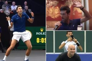 MEŠAO JE GUZOM, GAĐAO FEDERERA LOPTICOM, ZEZAO SE SA NADALOM I AGASIJEM... Zbog Novakovih skečeva smo PLAKALI OD SMEHA u 2018. godini! (VIDEO)