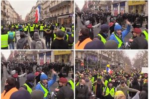 ŽUTI PRSLUCI OPET NA ULICAMA PARIZA: Vlasti im spremile doček sa 80.000 policajaca (VIDEO)