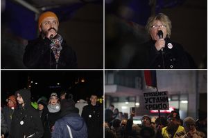 ODRŽAN PROTEST OPOZICIJE U BEOGRADU: Okupljenima se obratio Bane Trifunović, pa krenula šetnja! Ponovljeni zahtevi demonstranata (FOTO)