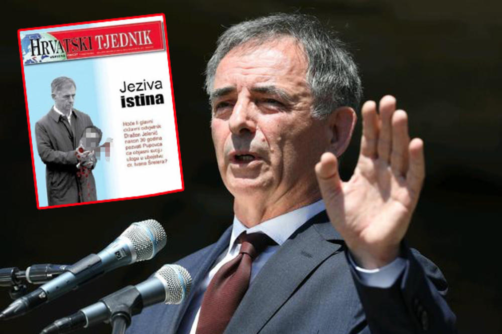 JEZIVOM ILUSTRACIJOM NAPALI PUPOVCA: Desničarski list objavio sliku lidera Srba kako drži glavu Hrvata