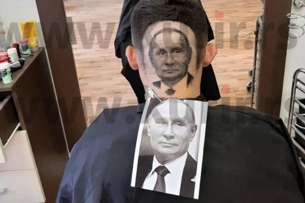 EKSKLUZIVNO! PUTIN STIGAO U NOVI SAD: Mario Hvala frizira portret ruskog predsednika! NEMA RAZLIKE! DANAS ĆE ODUŠEVITI VAS, A SUTRA CELU RUSIJU! (FOTO)