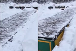 NEVEROVATNI PRIZORI IZ AUSTRIJE: Ovako kamioni čiste sneg koji je napadao 4 metra! (VIDEO)