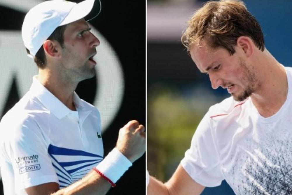 PRŠTAĆE U MELBURNU: Đoković i Medvedev u nedelju igraju VELIKO FINALE! Evo u koliko sati počinje borba za trofej Australijan opena