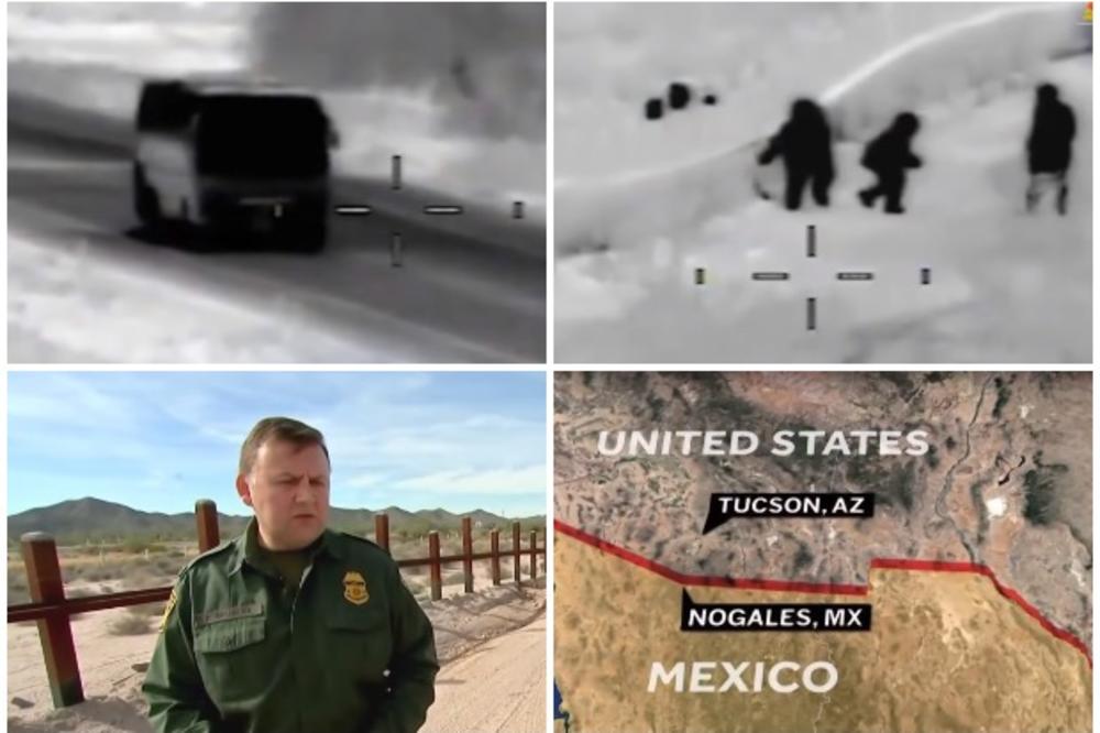 SNIMAK KOJI DOKAZUJE BESMISAO ZIDA NA GRANICI SA MEKSIKOM: Migrante skoro do same ograde dovozi - autobus! (VIDEO)