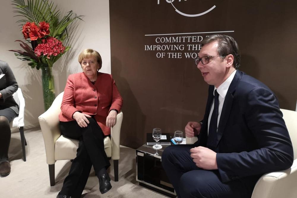 VUČIĆ SE SASTAO SA ANGELOM MERKEL: Petnaesti susret predsednika Srbije sa kancelarkom Nemačke