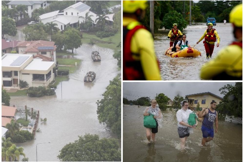 OVO SE DOGAĐA JEDNOM U 100 GODINA, NA ULICAMA ZMIJE I KROKODILI: Posle paklenih vrućina, Australiju pogodile katastrofalne poplave (FOTO, VIDEO)