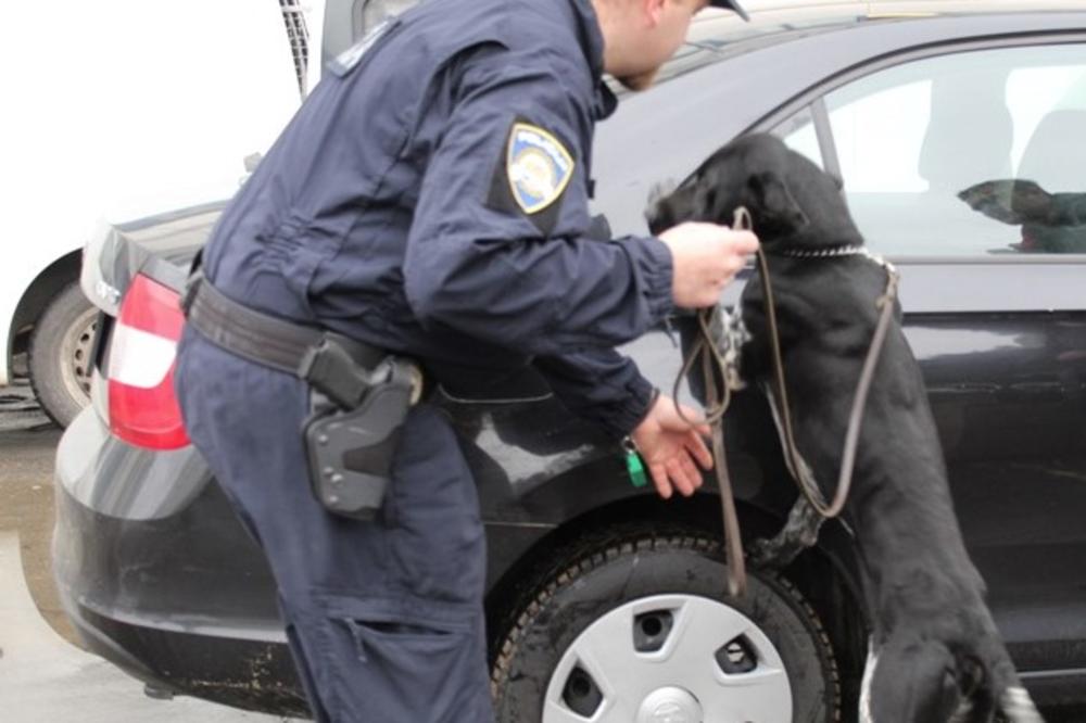 PAS DUKS PONOVO RASKRINKAO DILERE: Otkrio 1,38 kilograma droge u gepeku automobila, dva mladića uhapšena (FOTO)