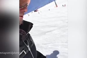 NOLETOVA KAVABUNGA: Đoković i na skijama pravi šou! Pogledajte spust prvog reketa sveta (VIDEO)