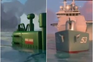 IRANCI POTOPILI AMERIČKI NOSAČ AVIONA: Ovaj animirani snimak je privukao veliku pažnju, a tek da čujete muziku (VIDEO)