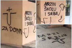 CRTALI USTAŠKE GRAFITE I PORUKE MRŽNJE PREMA SRBIMA: U Splitu uhapšena dvojica maloletnika