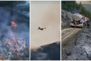 GORI KORČULA: Požar zahvatio 40 hektara šume, pred vatrogascima neizvesna noć (VIDEO)