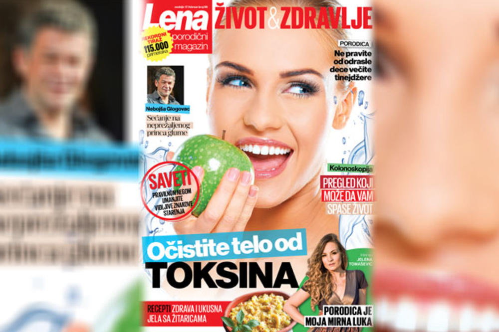 KURIR SUTRA POKLANJA NAJBOLJI PORODIČNI MAGAZIN LENA: Očistite telo od toksina