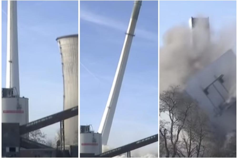 OVAKO ELEKTRANA LETI U VAZDUH: Nemačko postrojenje Kneper uništeno sa 250 kilograma eksploziva (VIDEO)