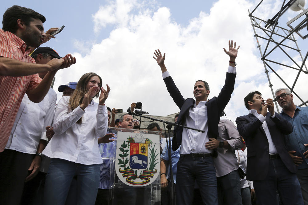 GVAIDO SE VRATIO U VENECUELU I ODMAH PROVOCIRA:  Na mitingu u Karakasu uputio ZASTRAŠUJUĆU PORUKU! (VIDEO)