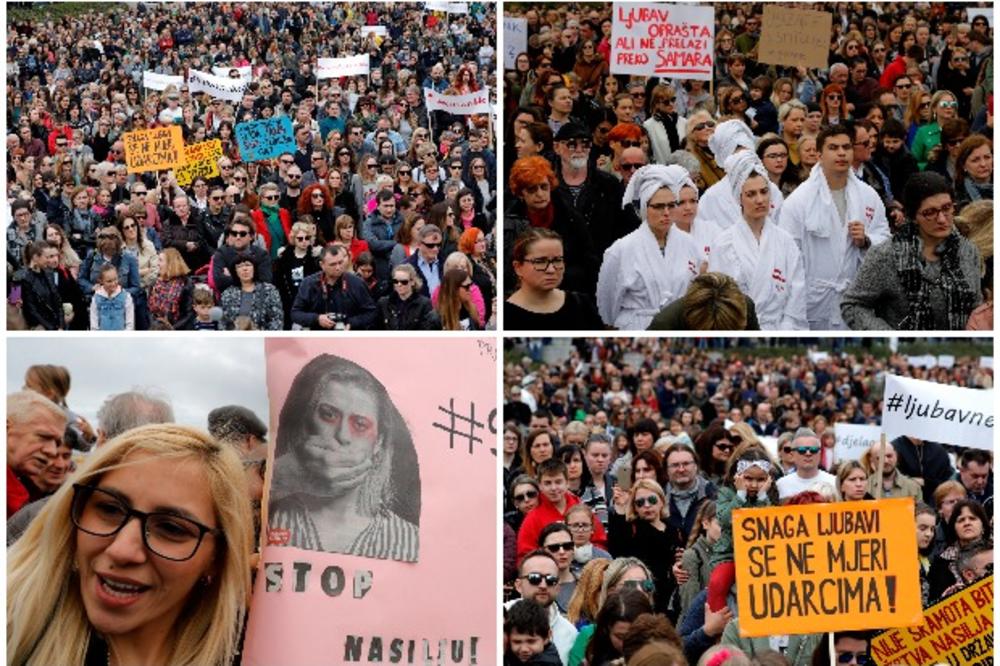 HRVATSKA NA NOGAMA: Širom zemlje protesti protiv porodičnog nasilja (FOTO)