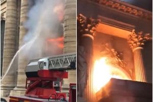 PLANULA CRKVA IZ 19. VEKA U PARIZU: Odjednom počela da kulja vatra dok su posetioci bili unutra (VIDEO)