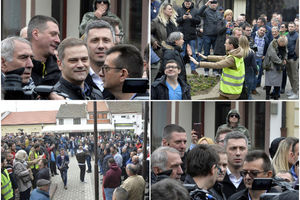 VERBALNI SUKOB U GROCKOJ, BOŠKO OBRADOVIĆ DOŠAO ISPRED OPŠTINE: Evo šta su pristalice opozicije i građani vikali jedni drugima! (VIDEO, FOTO)