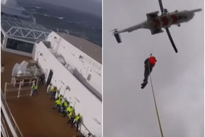 MORE JE DIVLJALO, A VETAR NOSIO SVE PRED SOBOM: Pogledajte kako su helikopterima spasavali putnike sa luksuznog kruzera (VIDEO)