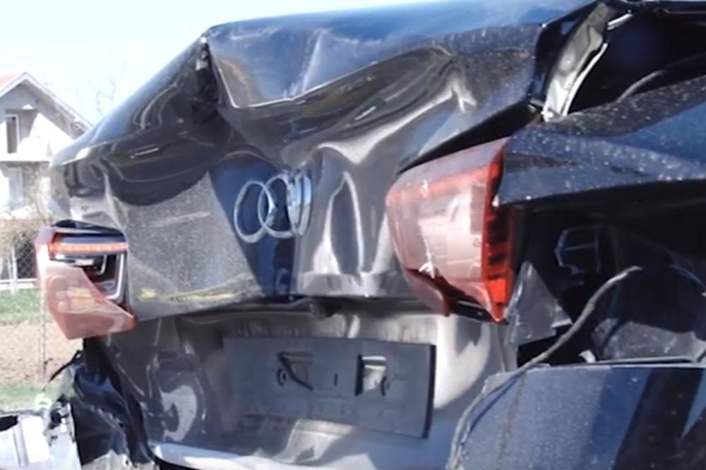 SAOBRAĆAJKA U OBRENOVCU: Kamion se zakucao u automobil (VIDEO)
