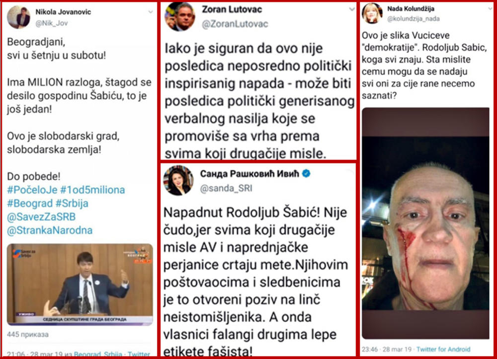 Izblamirali se... Tvitovi Sande Rašković Ivić, Zorana  Lutovca, Nade Koundžije...