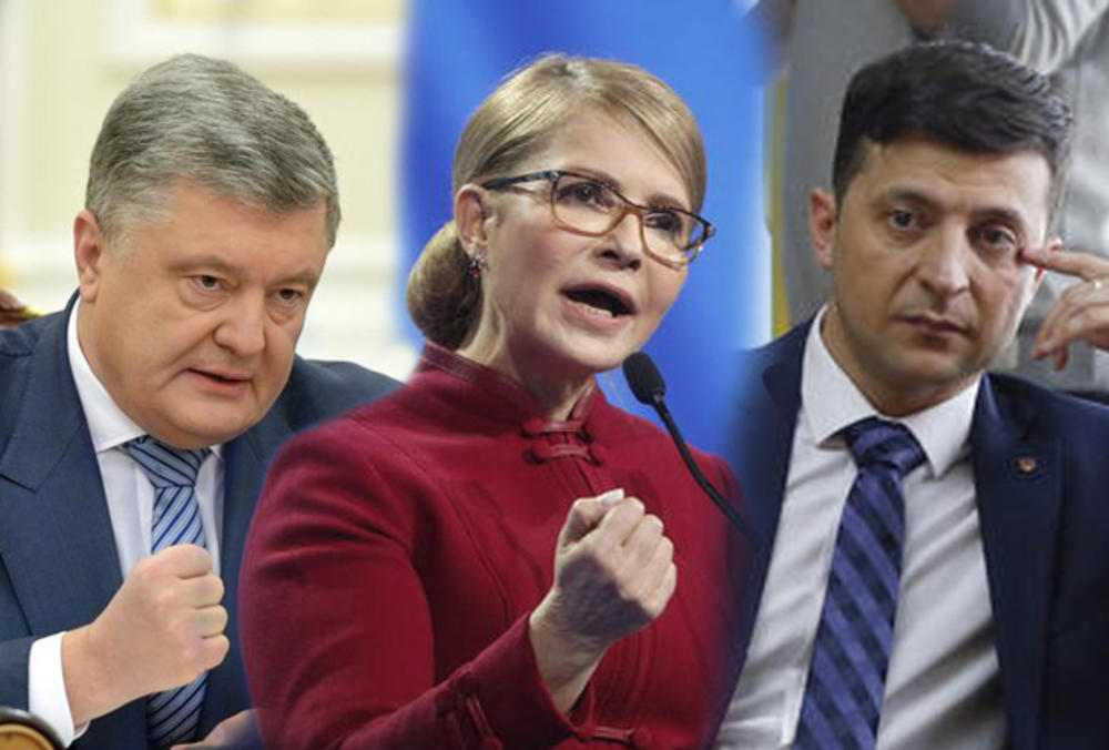 Bitka za drugi krug... Petar Porošenko, Julija Timošenko i  Volodimir Zelenski
