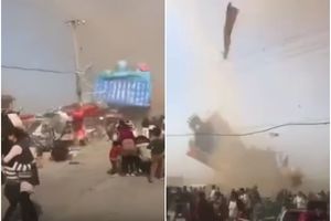 TORNADO NAPRAVIO DAR-MAR U ZABAVNOM PARKU: Trampolina odletela u vazduh, povređeno 18 dece (VIDEO)