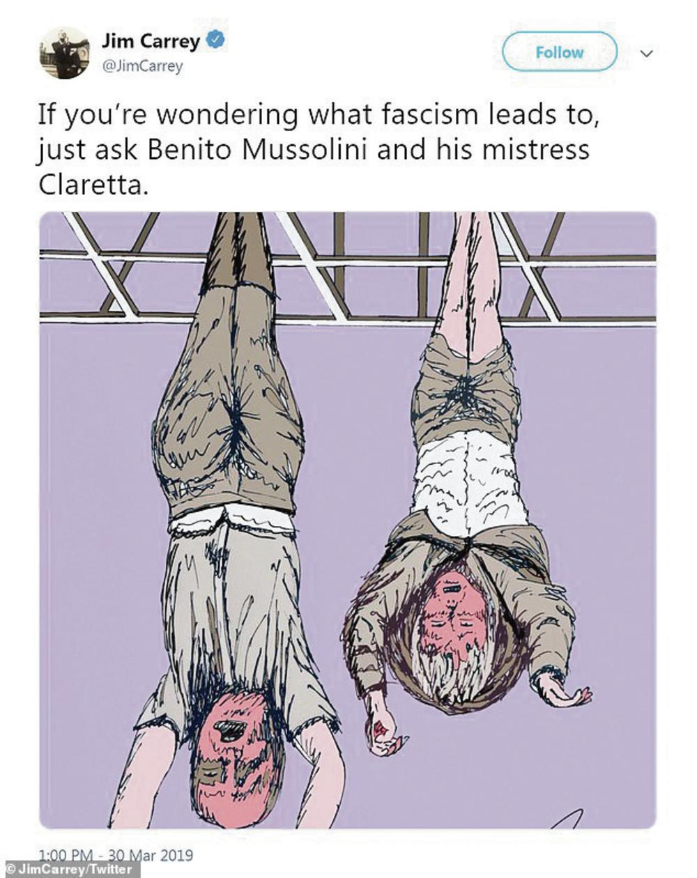 Evo gde vodi fašizam... Crtež Džima Kerija