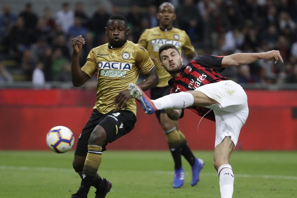 TREĆI UZASTOPNI MEČ BEZ POBEDE ROSONERA: Milan poveo, Udineze odneo bod sa San Sira