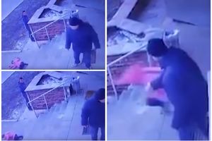 HOROR! OTAC MONSTRUM: Bacio ćerku (6) niz stepenice jer se posvađala sa bratom oko  kolica u supermarketu! (UZNEMIRUJUĆI VIDEO)