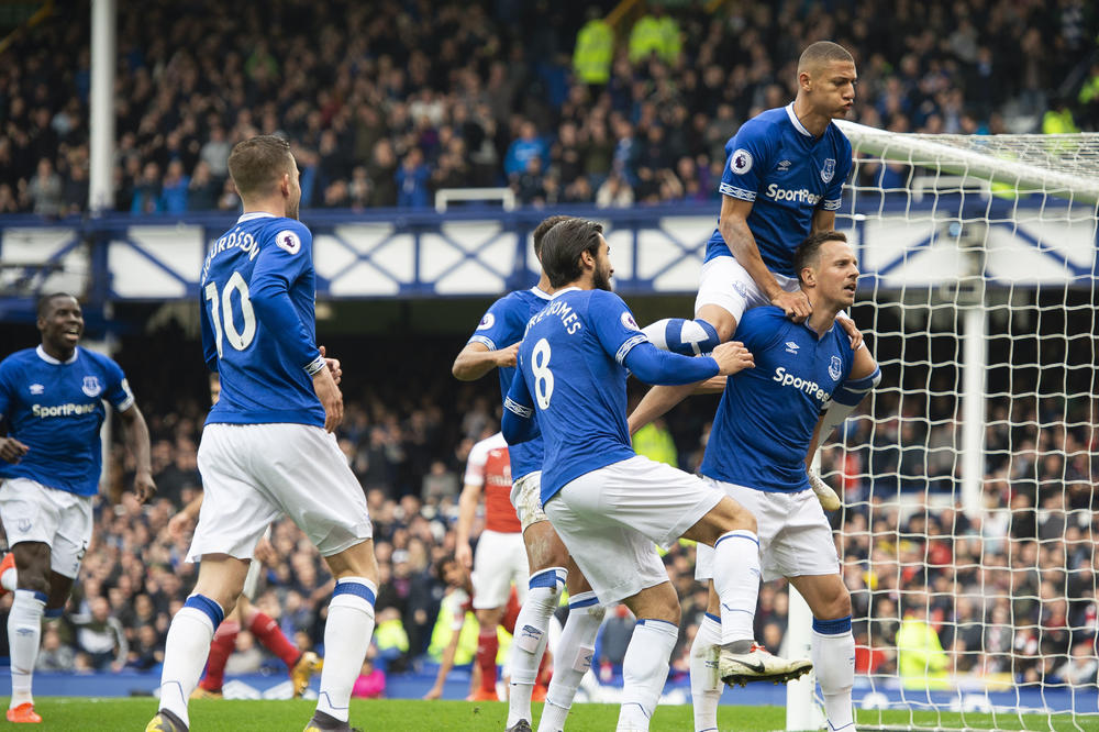 TOBDŽIJE ZARIBALE U LIVERPULU: Everton pobedio Arsenal, sve rešeno u desetom minutu (VIDEO)