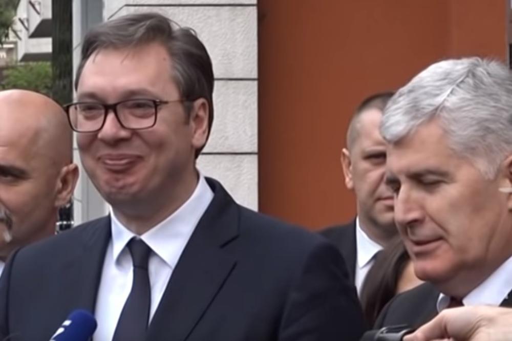 UVEK LI JE OVAKO KAD VI DOĐETE! MAJKO DRAGA! Kako je bosanska novinarka do suza nasmejala predsednika Srbije! I TO DVA PUTA! (VIDEO)