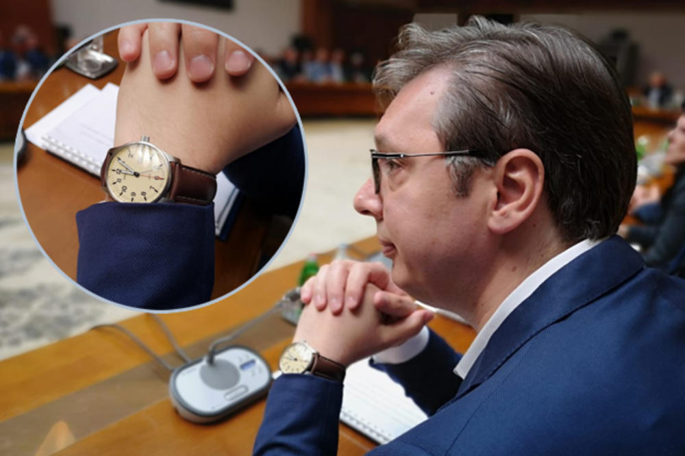 EKSKLUZIVNO! KURIR USLIKAO VUČIĆA: Predsednik nosi folksvagen sat, evo od koga ga je dobio za sreću! (FOTO)