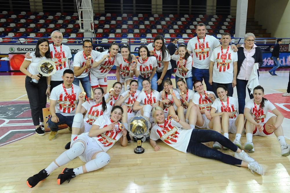 KOŠARKAŠICE ZVEZDE ODBRANILE TITULU PRVAKA SRBIJE: Crveno-bele bolje od Novosađanki, Mina Đorđević MVP finala!