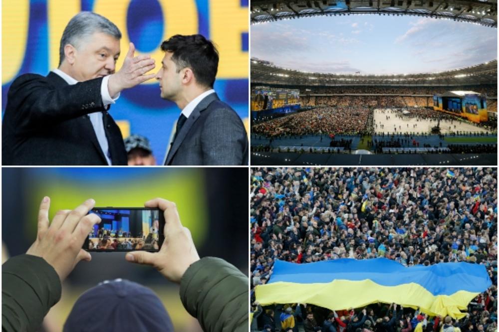 POROŠENKO I ZELENSKI SE POČASTILI UVREDAMA PRED 22.000 LJUDI: Ovako je izgledala predizborna debata na Olimpijskom stadionu (FOTO, VIDEO)